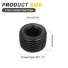sourcing map 5Pcs Male Thread Socket Pipe Plugs, NPT 1/2"