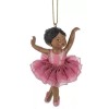 NA Magenta Tutu Child Girl African American Ballerina Christmas Ballet