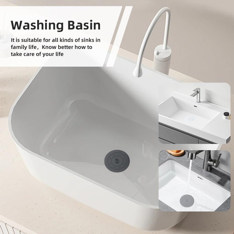 Tub Stopper 2PCS,Bathtub Drain Stopper,6 inches Bathtub Tub Drain Cover