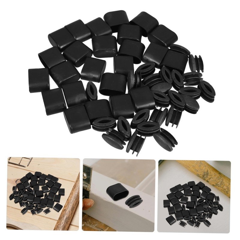 IWOWHERO Furniture Leg Socks 50pcs Chair Leg Floor Protectors Soft