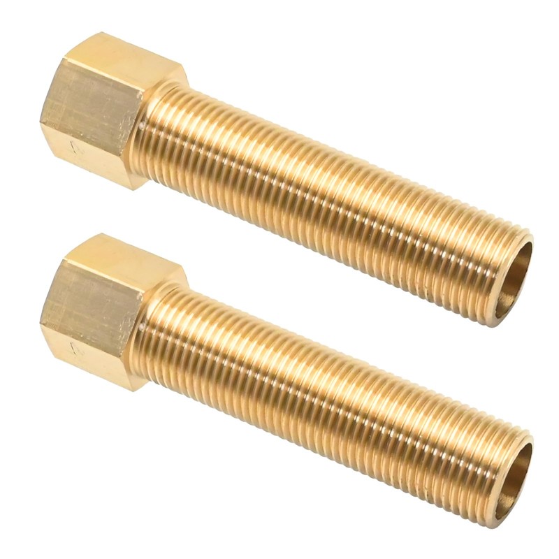 VIKKSAER Brass Extension Pipe Fitting, 1/2" Male X 1/2'' Female