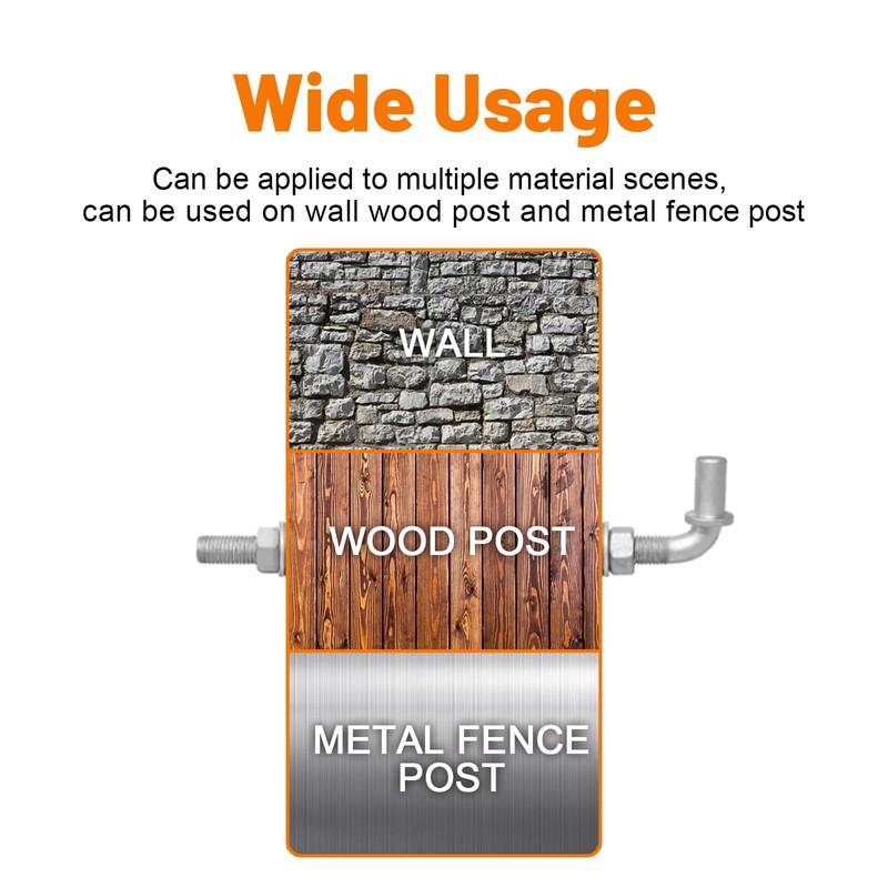 [Pack of 2] 12" J-Bolt Gate Hinges,J Bolt Hinge with
