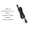 Cable Trifásico Alimentación Interlock Computad Pc Cpu 1.5m Negro