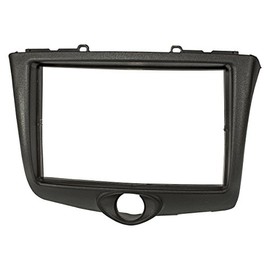 tomzz Audio 2455-047 Double DIN Radio Faceplate Compatible with Toyota Yaris P1 Facelift 2003 to 2006 Black