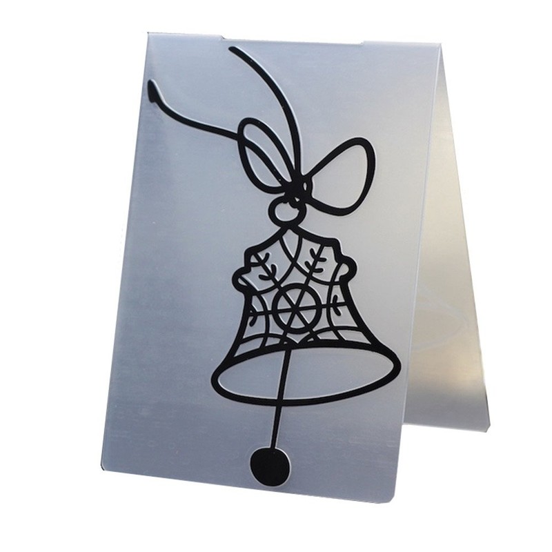 Bell Christmas Plastic Embossing Folder for Scrapbook DIY Album Card