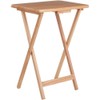 Pemberly Row Transitional Solid Wood Snack Table in Natural (Set