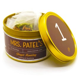 Mrs. Patel's Pregnancy Tea, 1st Trimester, Ginger and Lemon, Ease Morning Sickness, For Pregnant Moms to Be, Pyramid Tea Bags, Caffeine Free, Gluten Free, Dairy Free, Soy Free (14 Sachets)