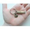 Bronze Pinky Promise Charm Keychain with Saying Charm "Drive Safe
