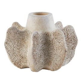 47th & Main Modern Flower Vase Cement Vase for Home Décor, 4.25" Dia x 3" H, Eclectic