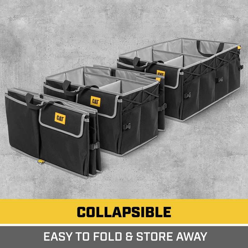 CAT® FlexTrunk Car Trunk Organizer and Storage - Collapsible Multi-Compartment