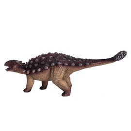 MOJO Ankylosaurus Realistic Dinosaur Hand Painted Toy Figurine, Brown