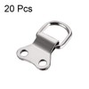 uxcell D Ring Picture Hangers, 36mm x 22mm Silver Tone