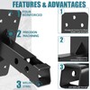 CROSSHIP 1.25" Hitch Wall Mount Bike and Cargo Rack Hanging