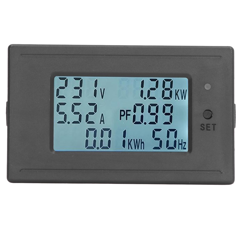 Battery Capacity Monitor Current Voltage Temperature Indicator Backlit LCD Display