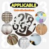 8Inch 0-9 Large Number Stencils Set,10Pcs Reusable Painting Number Templates,