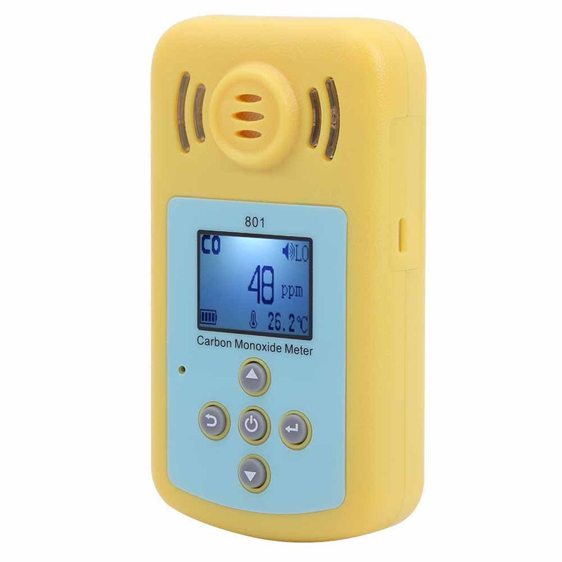 801 Handheld Carbon Monoxide CO Monitor Detector Meter Poisonous Gas
