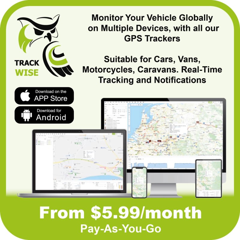 Track Wise CT1 4G GPS Car Tracker - Van, Motorbike