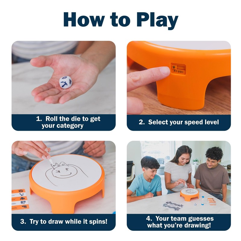 Educational Insights SpinDoodle - Fun Board Games for Adults, Teens