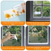 24pcs Window Fly Traps Sticker for Indoors, Transparent Fly Glue