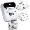 Phomemo M110 Label Printer, 3 Label Rolls Set, Upgraded Label