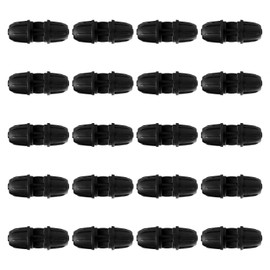 VooGenzek 20 Pieces 4/7 mm Drip Irrigation Fittings, Straight Barbed Garden Hose Connector, Irrigation Connector, Drip Pipe Barb Connector, for Garden, Lawn
