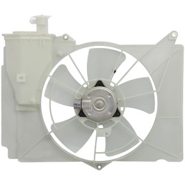 Radiator Fan Assembly Cooling Fan Driver Side/LH 674-59459 KFKGF Universal Slim Fan Push Pull Radiator Fan Assembly Cooling 12V Mount Kit 2000-2005 for Toyota for Echo 2004-2006 for Scion for xB