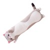Cute Cartoon Cat Shaped Doll Plush Sleeping Long Throw Pillow