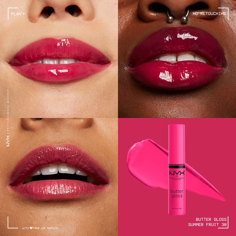 NYX PROFESSIONAL MAKEUP Butter Gloss, Non-Sticky Lip Gloss - Summer