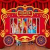 Yiaoyinnz Circus Party Decorations Carnival Cage Shaped Photo Backdrop Circus