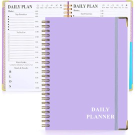 Kollsvein Undated Daily Planner - Achieve Goals, Boost Productivity & Master Time Management - Notebook & Agenda - To-Do List & Meal Planner