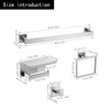 COUOBO 10 Pack Brushed Finish Bathroom Hardware Set - SUS304