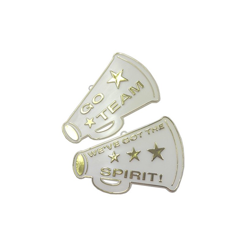 3" Flat Megaphone 2pc Gold