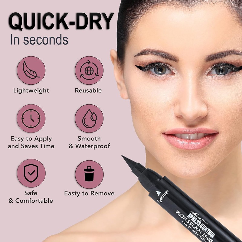 Secret Xpress Control Delineador De Ojos Con Forma De Alerón,