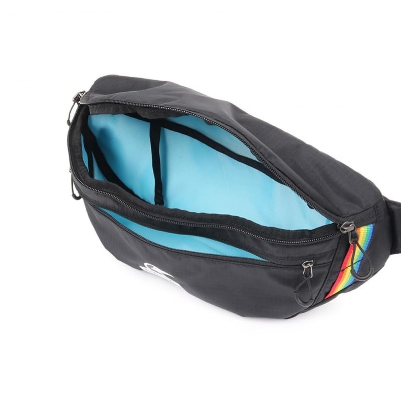 Chums Spring Dale Waist Pack, Black/Rainbow