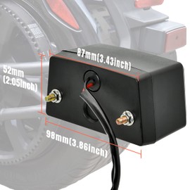 KATIMOTO - Kit de luces LED para matrícula Can Am Spyder F3 15-24, luz LED de señal para guardabarros trasero para Can-Am Spyder F3 todos los modelos RS ST 2013-2024 Accesorios (1 pieza, reemplazar