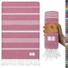 Ossano Towels Turkish Beach Towel - Oversized - Soft, Quick