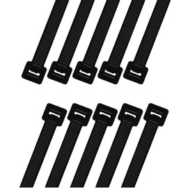 Cable Zip Ties XXX - Large, Very Long, 1000 mm x 9 mm, Heavy Duty, Durable Professional UV Resistant Wrap Nylon Large Cord for Cables Management, Indoor, Outdoor, Black, 10 Pieces