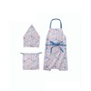 Lep Lisa Kids Apron + Bandana + Drawstring Set, Blue