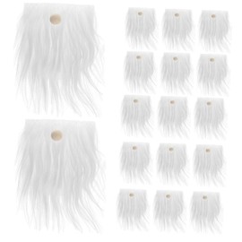 KONTONTY Craft Faux Fur Gnome Beards Kit Sets of Dwarf Beard Accessories for DIY Decorations Gnome Making