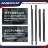 Magimaker 4pcs Outside Window Seals Weatherstrip Trim Molding 75710-0C010 75720-0C010