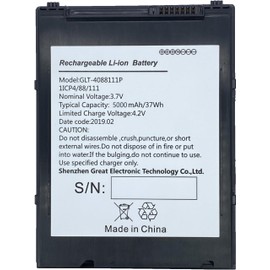 MUNBYN Rechargeable Battery for Rugged Tablet IRT08, 10.1 inch Windows Tablet, Windows 11 Pro, 8GB+128GB, Intel N5100 (Battery Only)