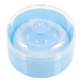 Kichvoe Powder Puff Container Fluffy Powder Puff Empty Body Powder Container Soft Powder Puff Storage Box Set