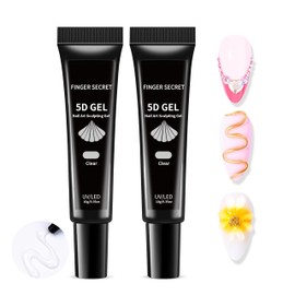 CARMEIN 5D Nail Art Sculpting gel Kit-2PCS 10g/0.35floz Unleash Your Creativity in Art Sculpting 5D Nail Gel Dimensional designs Ideal for both professional and Home DIY