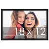 Poster Palooza 18x12 Frame Black Solid Wood Picture Frame -