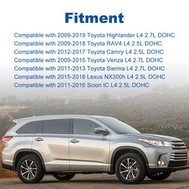 VANJING Serpentine Drive Belt Tensioner Kit Compatible with Toyota Camry 2012-2017 RAV4 2009-2018 Scion tC 2011-2016 L4 2.5L Replacement for 90K-39106 166200V021 39106 49449 89660 166200V020