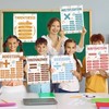 Sinload 6 Boho Math Terms Posters for School Classroom Banners