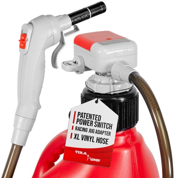 TERA PUMP TRFA03-XL Universal Gas Can Adapter Cap Battery Powered