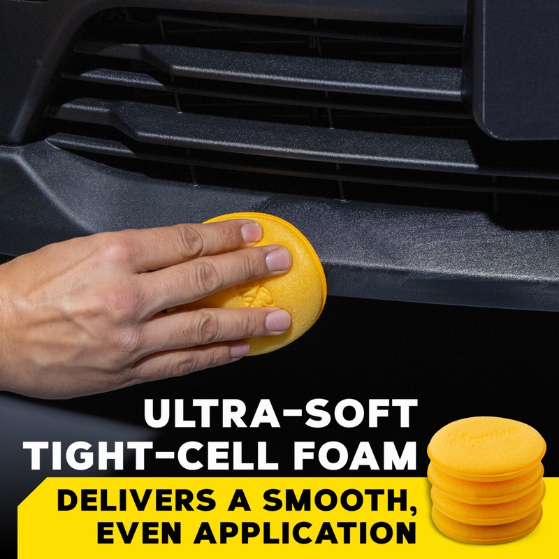 Meguiar's 4" Foam Applicator Pads, 4 Count - Ultra-Soft Hand