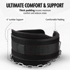 Weight Lifting Dip Belt with Chain, Heavy-Duty Steel Chain, Neoprene