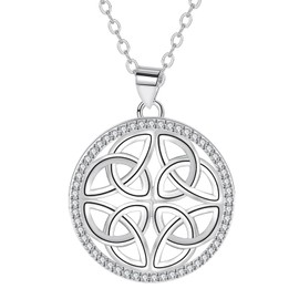 Micory Women's Necklace 925 Sterling Silver Lucky Charm Pendant Chain Jewellery Gift for Girls Wife Mother Daughter, Sterling Silver